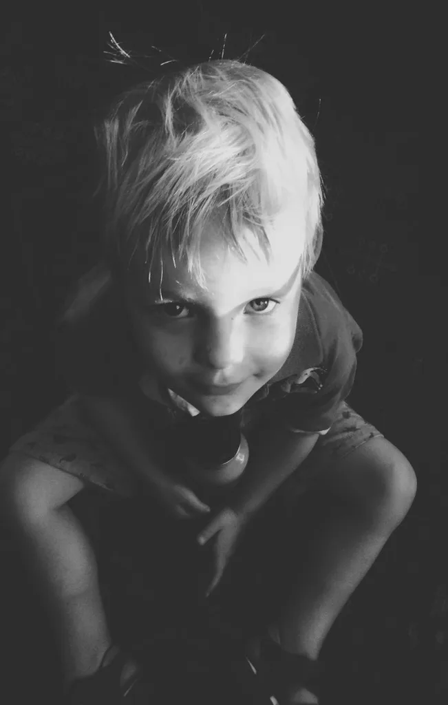 A portrait of a boy