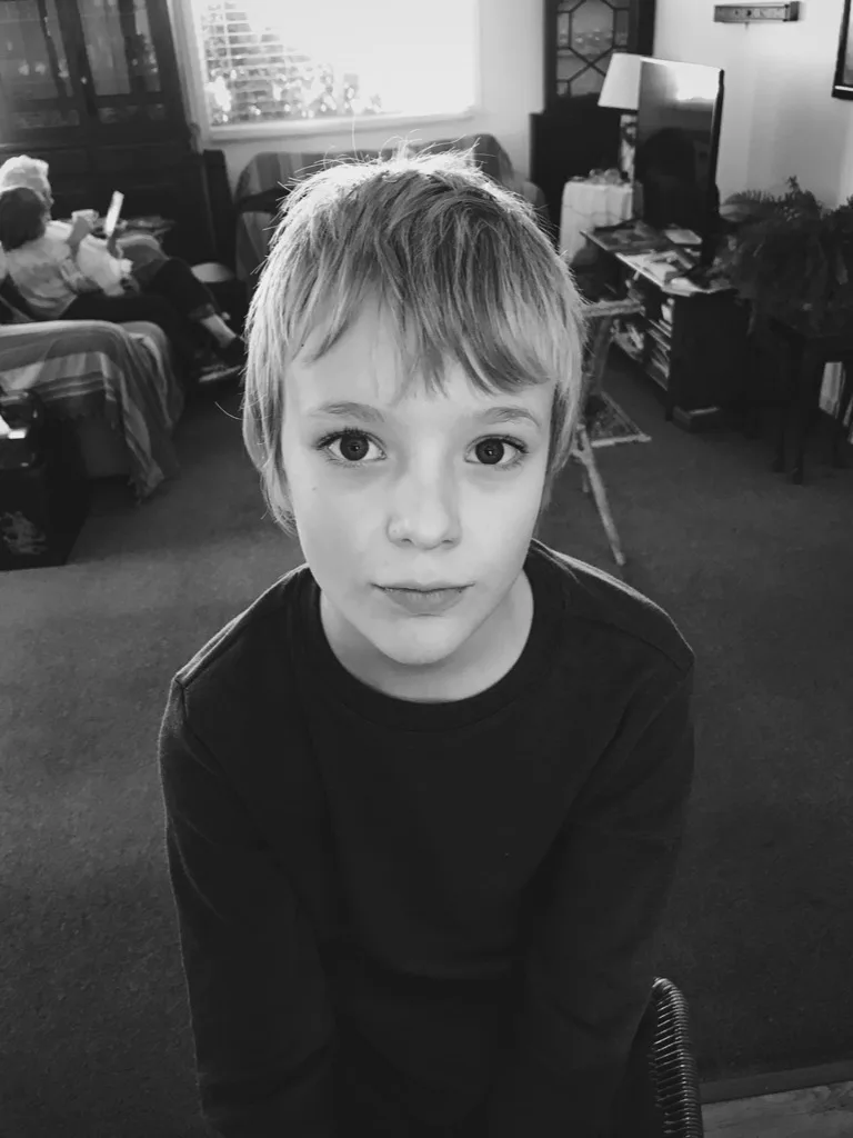 A portrait of a boy