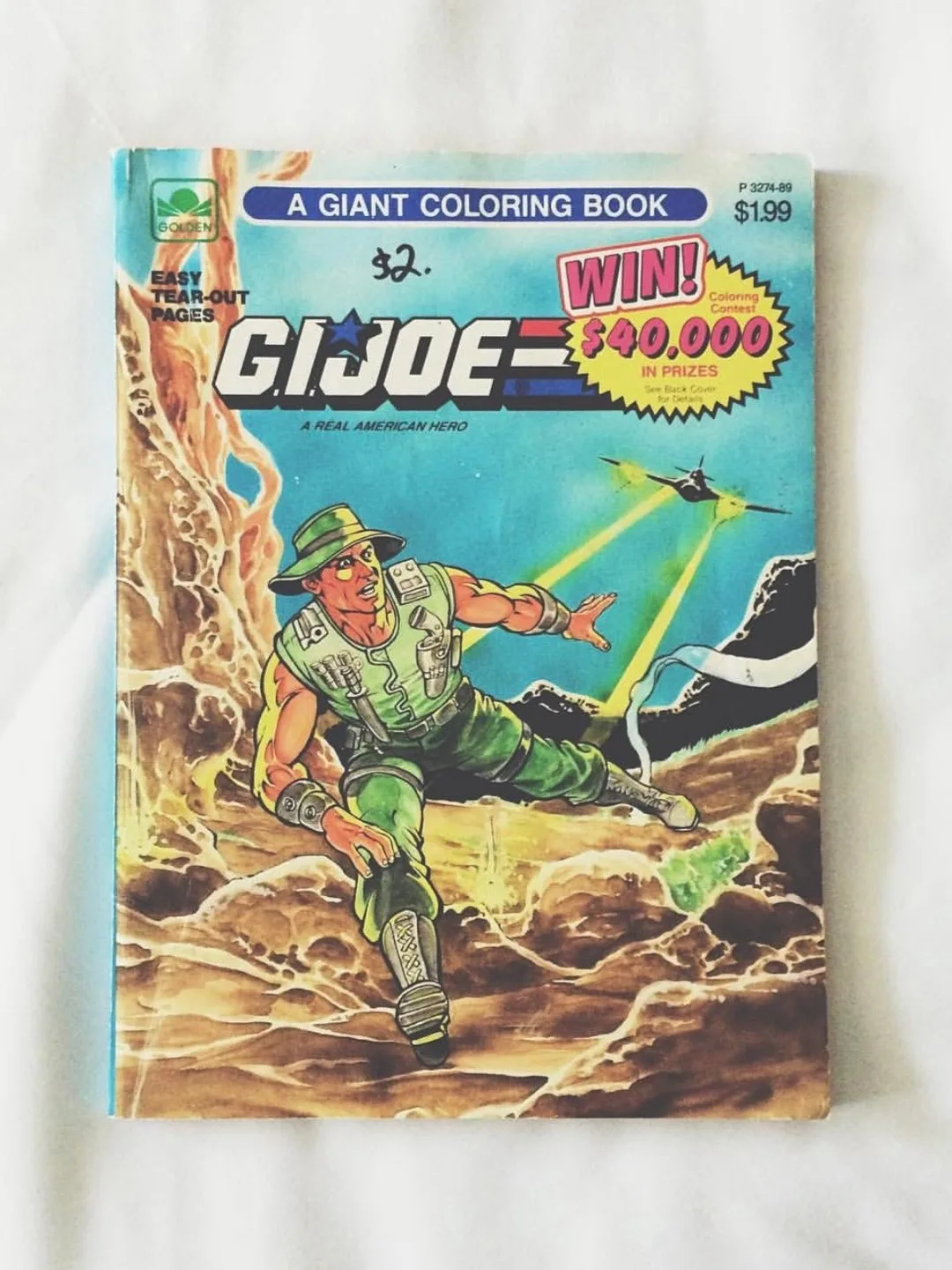 GI Joe colouring in book