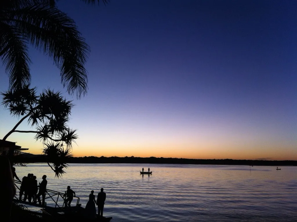 Wedding at Sunset, Noosa, Australia