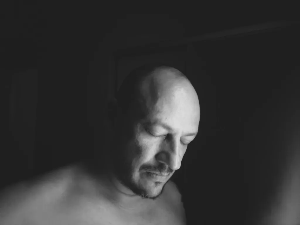 bw self portrait